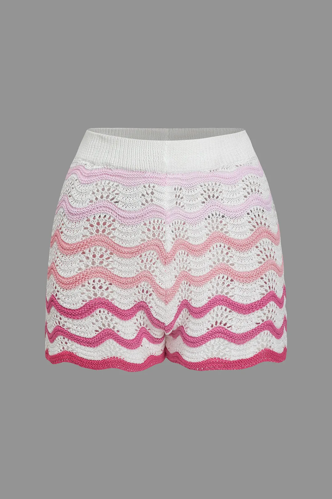 MICAS Knit Sets-Ombre Knit Color Block Mini Skirt Set Contrast Color