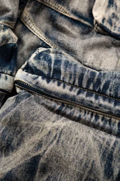 MICAS Jeans|Cargo Pants-Ombre Multi Pocket Wide Leg Cargo Jeans