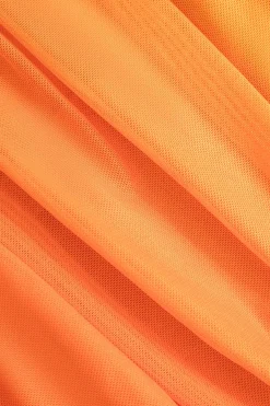 MICAS Mini Dresses-Ombre Print Ruffle Ruched Mini Dress MULTICOLOR