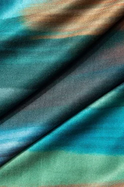 MICAS Skirt Sets|Vacation Sets-Ombre Tie Halter Tank Top And Mini Skirt Set MULTICOLOR