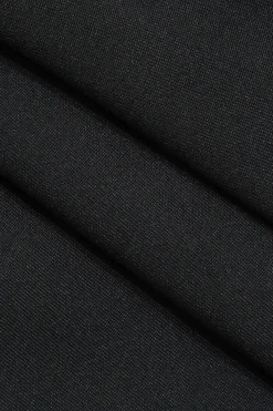 MICAS Tank Tops & Cami-One Shoulder Cut Out Crop Tank Top BLACK