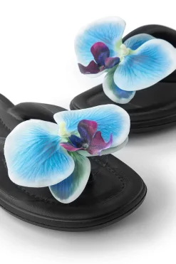 MICAS Shoes|Shoes-Orchid Decoration Flip Flop Slippers