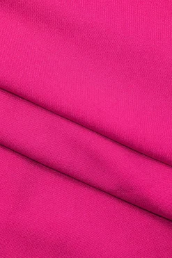 MICAS Mini Dresses-Overlay Ruched Drape Strapless Mini Dress RASPBERRY