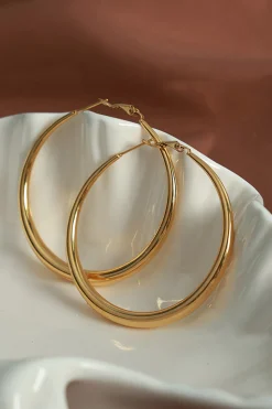 MICAS Earrings|Accessories-Oversized Round Earrings PURE GOLD