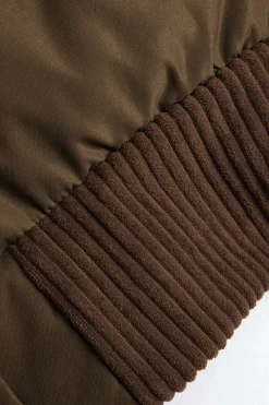 MICAS Outerwear|Outerwear-Padded Pocket Puffer Jacket BROWN