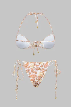 MICAS Swimwear-Paisley Print Tie-Up Bikini Set MULTICOLOR