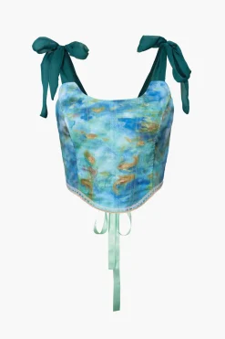 MICAS Corset & Bustier Tops-Palm Springs Bustier Top BABY BLUE