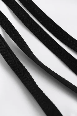 MICAS Pants-Patchwork Bow Detail Trousers