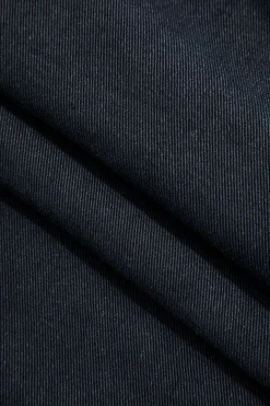 MICAS Jeans-Patchwork Denim Color Block Zipper Jeans BLACK