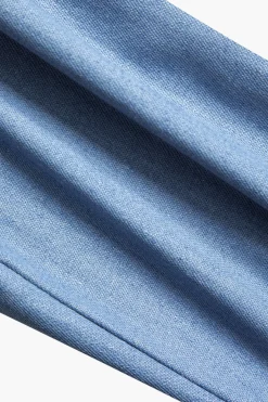 MICAS Blazers|Skirt Sets-Patchwork Denim Notched Lapel Blazer And Skirt Set BLACK