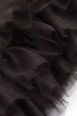 MICAS Mini Dresses-Patchwork Mesh Sleeveless Mini Dress COFFEE