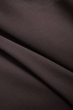 MICAS Mini Dresses-Patchwork Mesh Sleeveless Mini Dress COFFEE