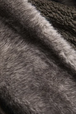 MICAS Long Sleeve Tops|Long Sleeves Tops-Patchwork Off-Shoulder Long-Sleeve Top BROWN