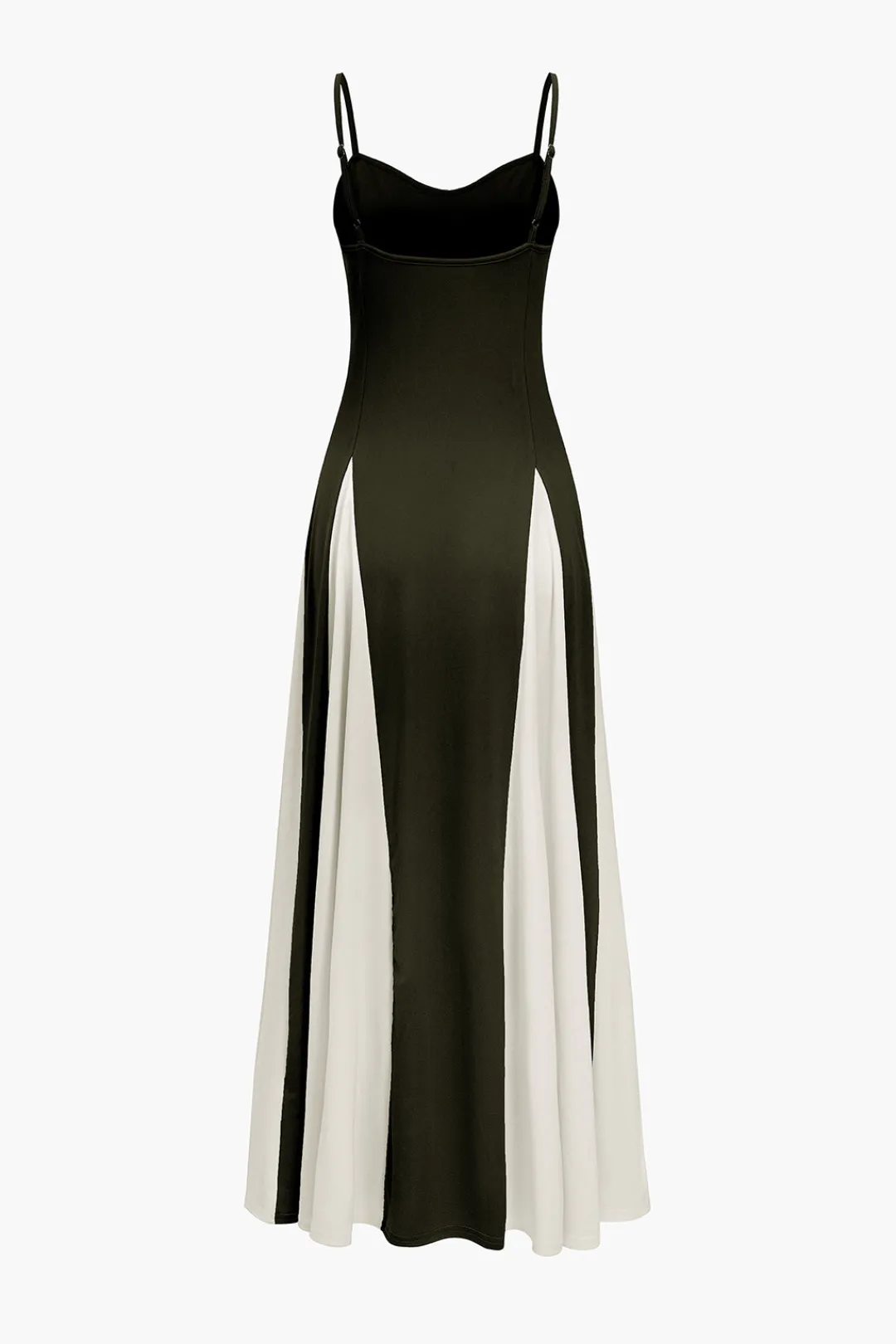 MICAS Maxi Dresses-Patchwork Spaghetti Strap Maxi Dress