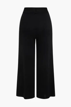 MICAS Knitwear|Knit Sets-Patchwork V-Neck Sweater Cardigan And Pants Set