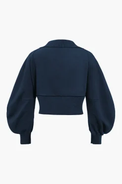 MICAS Outerwear|Outerwear-Patchwork Zipper Denim Outerwear Jacket