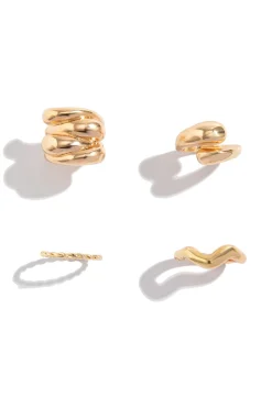 MICAS Accessories-4pc Metal Ring Set