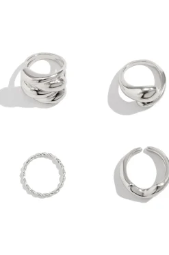 MICAS Accessories-4pc Metal Ring Set