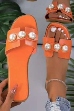 MICAS Shoes|Shoes-Pearl Flat Slippers