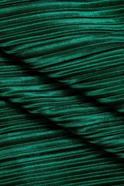 MICAS Skirt Sets|Vacation Sets-Pleated Halter Backless Top And Split Midi Skirt Set