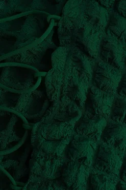 MICAS Mini Dresses-Popcorn Textured Tie Side Mini Dress JADE