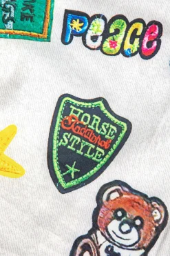 MICAS Blouses & Shirts-Print Knot Front Cropped Shirt WHITE