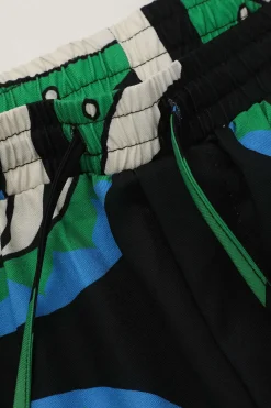 MICAS Pants-Printed Drawstring Waist Straight Leg Pants