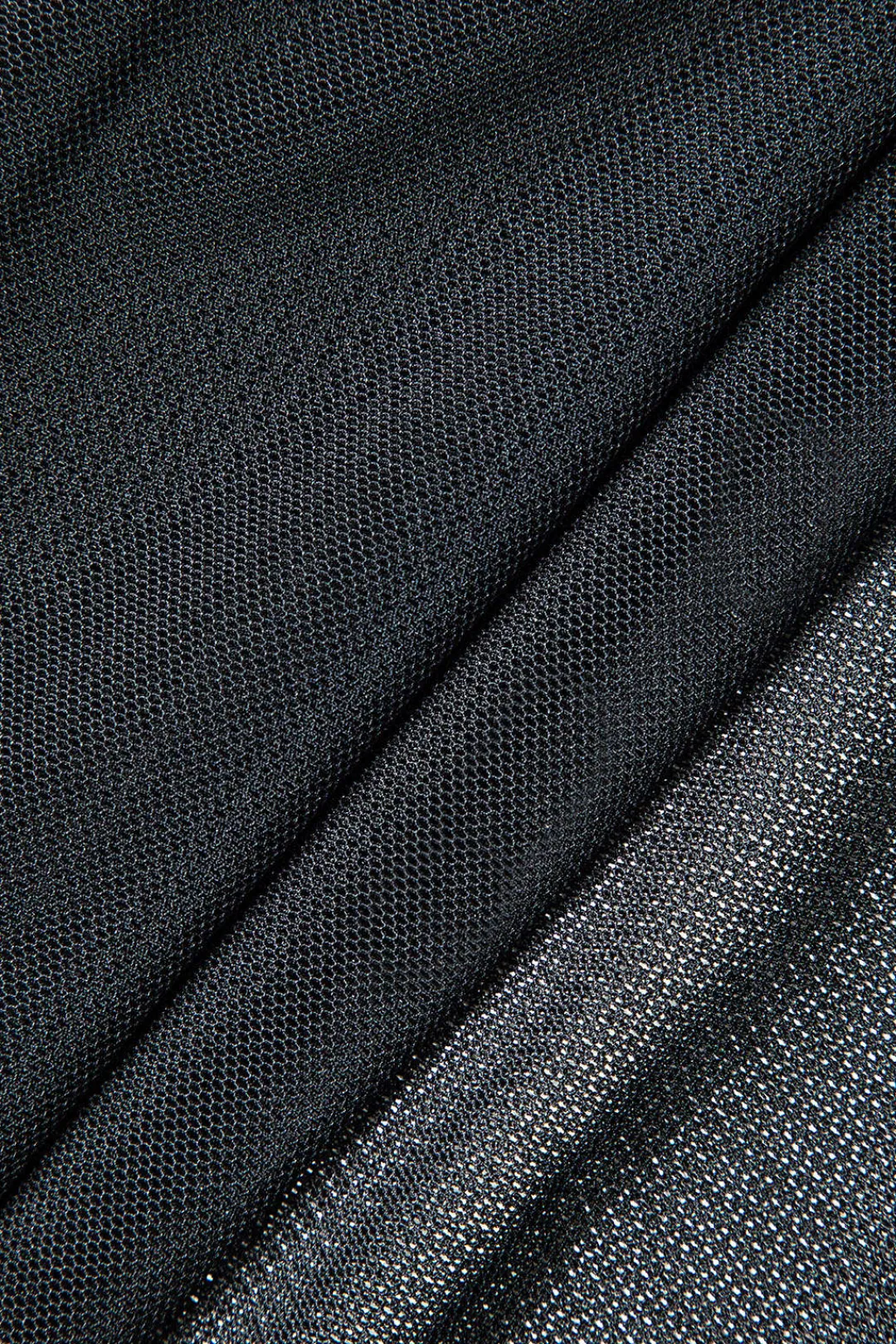 MICAS Maxi Dresses-Printed Ruffle Cut Out Mesh Slit Slip Maxi Dress