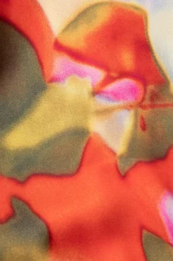 MICAS Long Sleeve Tops|Long Sleeves Tops-Printed Satin Blouse