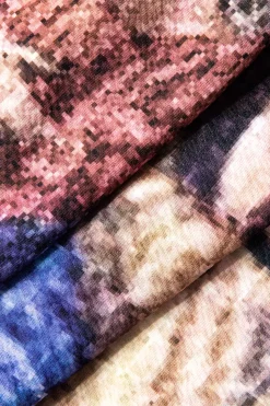 MICAS Short Sets-Retro Print Halter Backless Fringe Shorts Set MULTICOLOR