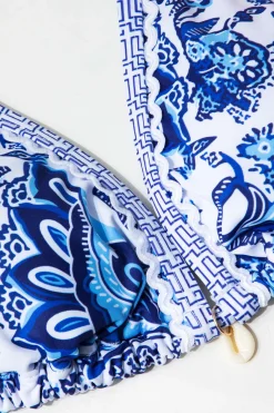 MICAS Swimwear|Vacation Sets-Retro Print Halter Bikini Set