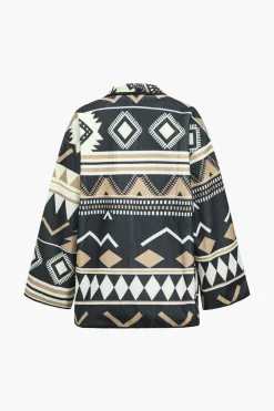 MICAS Outerwear|Outerwear-Retro Print Jacket MULTICOLOR