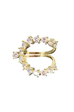MICAS Accessories-Rhinestone Rings GOLD