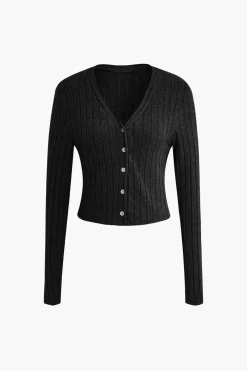 MICAS Vacation Sets-Ribbed Cardigan And Halter Dress Set