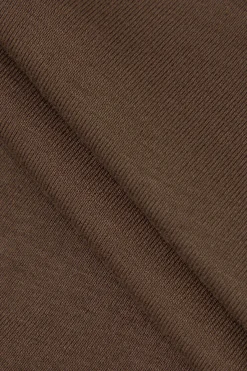 MICAS Midi Dresses-Rose Ruffle Strapless Mini Dress COFFEE