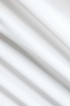 MICAS Long Sleeve Tops|Long Sleeves Tops-Ruched Button Long-Sleeve Shirt WHITE