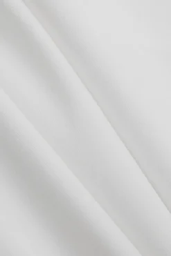 MICAS Short Sets-Ruched Drawstring Button Long-Sleeve Top And Shorts Set WHITE