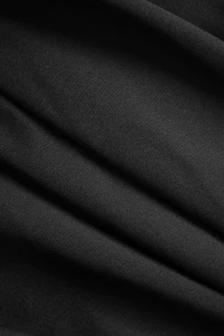 MICAS Mini Dresses-Ruched Strapless Mini Dress With Gloves BLACK