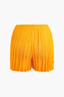 MICAS Shorts-Ruffle Layer Shorts TANGERINE