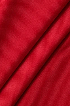 MICAS Maxi Dresses-Ruffle Trim Square Neck Slit Sleeveless Maxi Dress