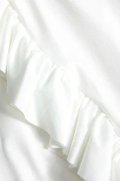 MICAS Long Sleeve Dresses|Maxi Dresses-Ruffled V-Neck Long Sleeve Maxi Dress WHITE