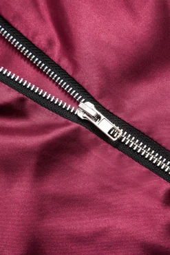 MICAS Tube Tops-Satin Crossed Weave Tube Top BURGUNDY