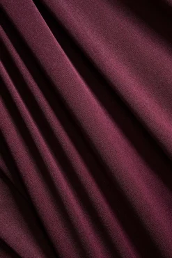 MICAS Mini Dresses-Satin Ruffle Hem Sleeveless Mini Dress