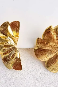 MICAS Earrings|Accessories-Sector Metal Earrings GOLD