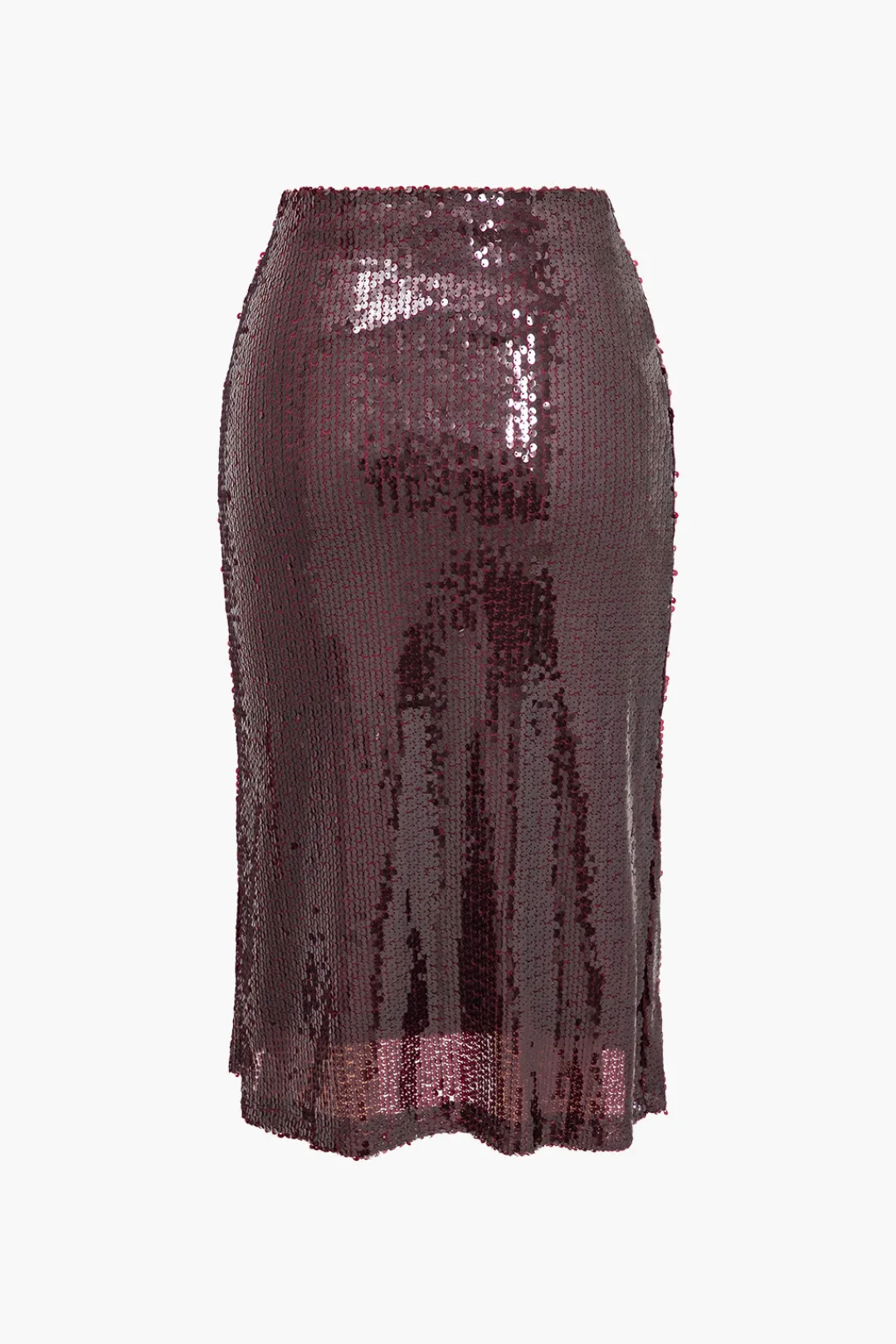 MICAS Skirt Sets-Sequin Cami Top And Skirt Set BURGUNDY