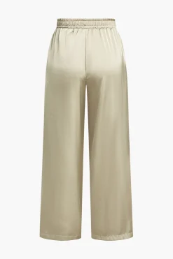 MICAS Pants-Sequin High Waist Trousers KHAKI