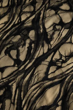 MICAS Maxi Dresses-Sheer Lace Embroidered Slip Maxi Dress KHAKI