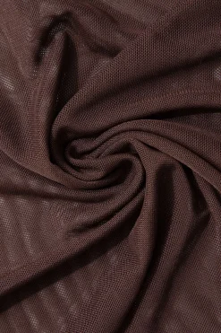 MICAS Midi Dresses-Sheer Mesh Wrap Tie Ribbon Mini Dress