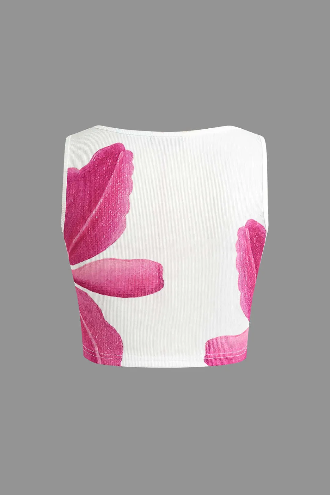 MICAS Skirt Sets-Shell and Floral Print Skirt Set MULTICOLOR