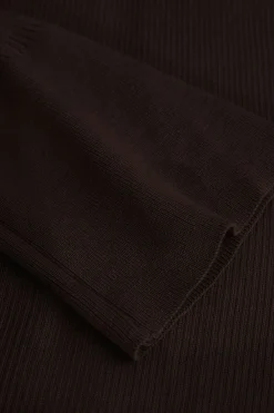 MICAS Long Sleeve Dresses|Maxi Dresses-Shell Sleeve Ribbed Buttons Down Maxi Dress